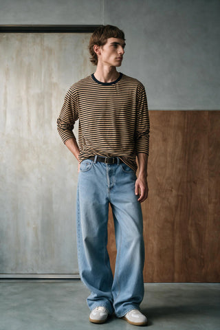 Long Sleeves Striped T-shirt TEE ATTIR-MEN