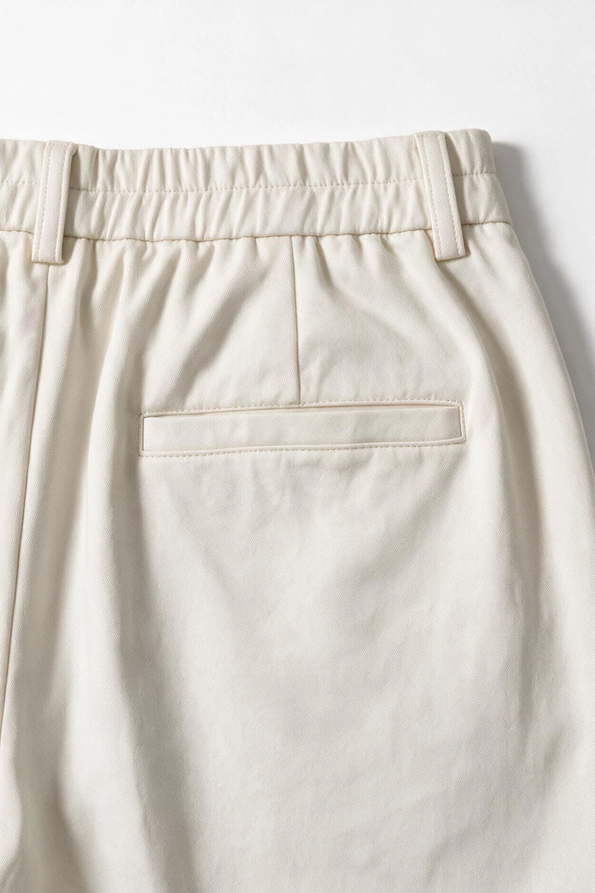 Relaxed Double Pleats Twill Pant / GREY PANT ATTIR-MEN