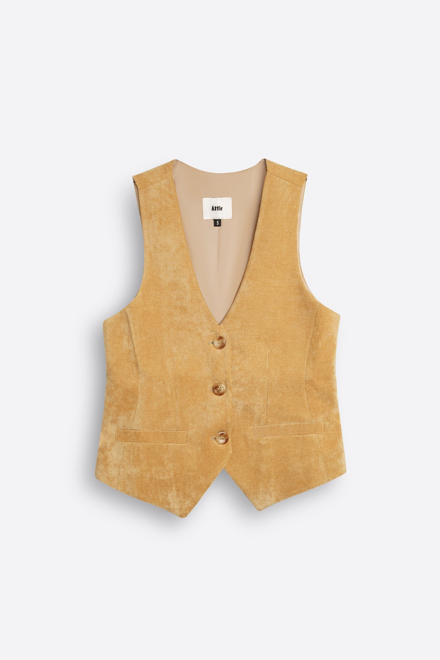 Corduroy Waistcoat in Mustard