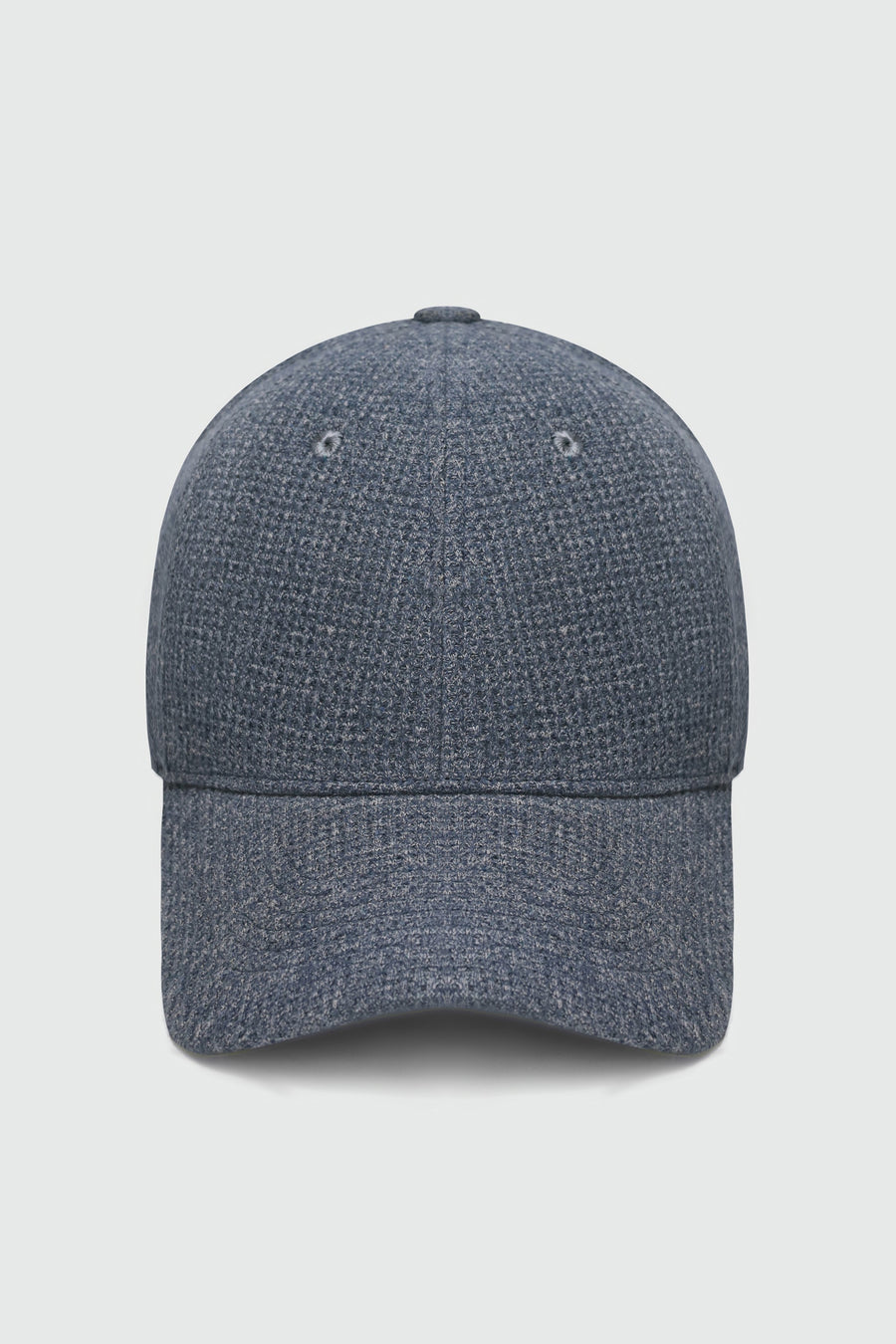 Melange Effect Baseball Cap in Navy