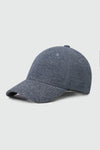 Melange Effect Baseball Cap in Navy CAP ATTIR-UNISEX