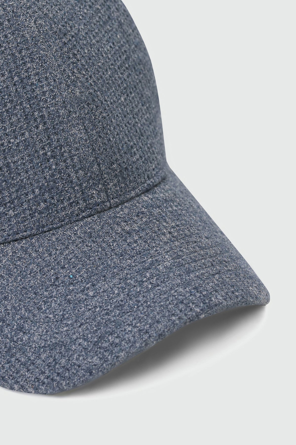 Melange Effect Baseball Cap in Navy CAP ATTIR-UNISEX