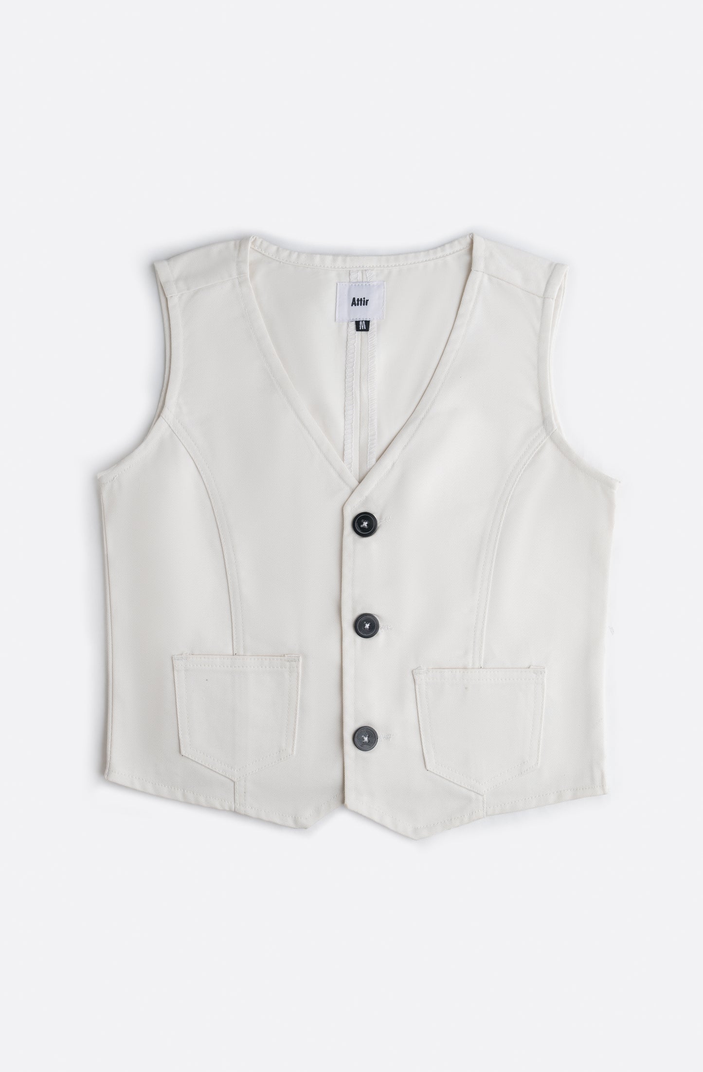Cotton Vest in Cream