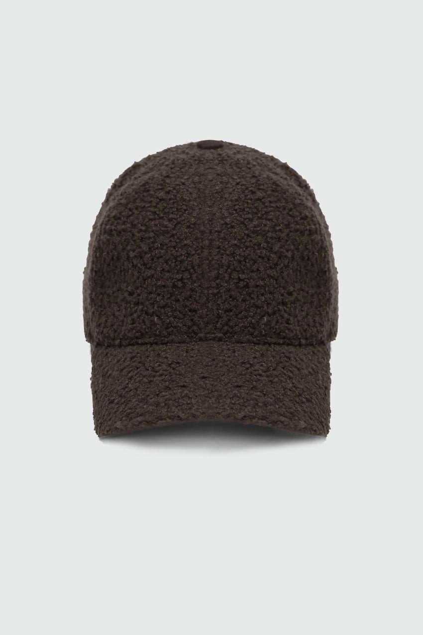 Teddy Fur Baseball Cap in Mocha CAP ATTIR-UNISEX