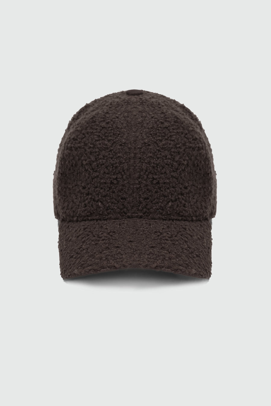 Teddy Fur Baseball Cap in Mocha