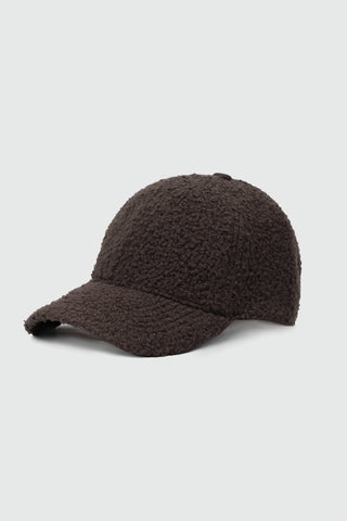 Teddy Fur Baseball Cap in Mocha CAP ATTIR-UNISEX