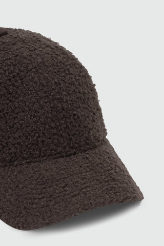 Teddy Fur Baseball Cap in Mocha CAP ATTIR-UNISEX