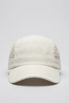 Crochet Panel Baseball Cap in Cream CAP ATTIR-UNISEX