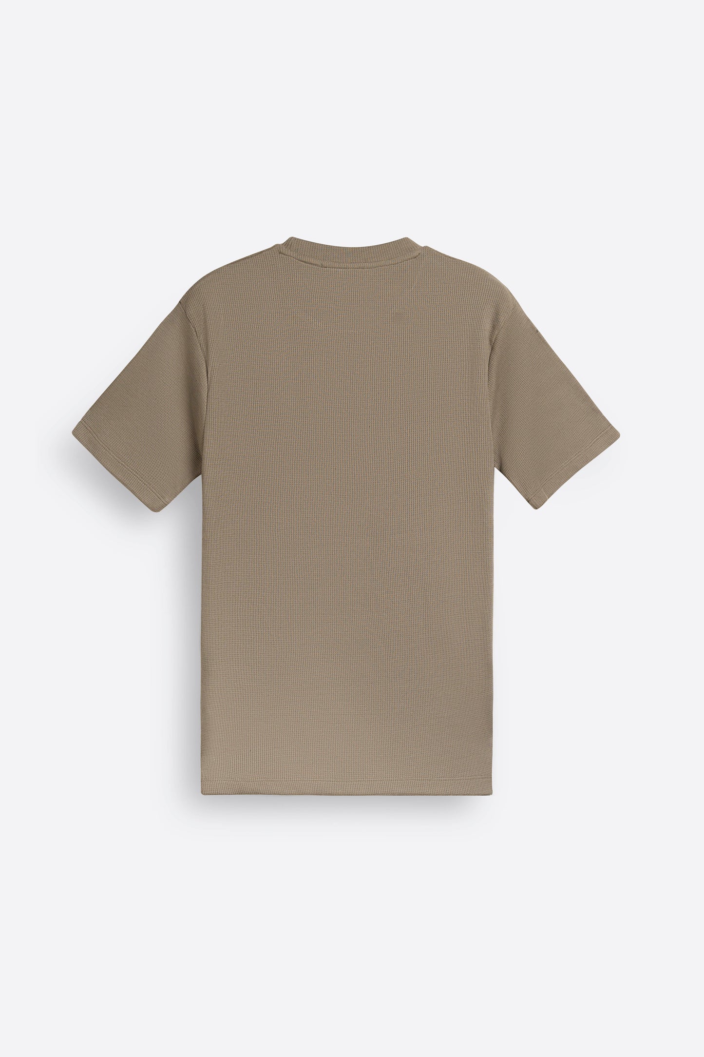 Textured-Knit T-shirt in Sand