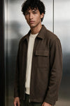 Twill Weave Wool Jacket / BROWN JACKET ATTIR-MEN