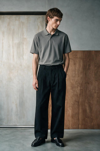 Relaxed Double Pleats Twill Pant PANT ATTIR-MEN