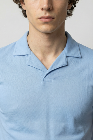 Revere Polo Shirt in Sky Blue