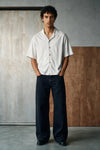 Boxy Fit Twill Shirt / PERLA GREY SHIRT ATTIR-UNISEX
