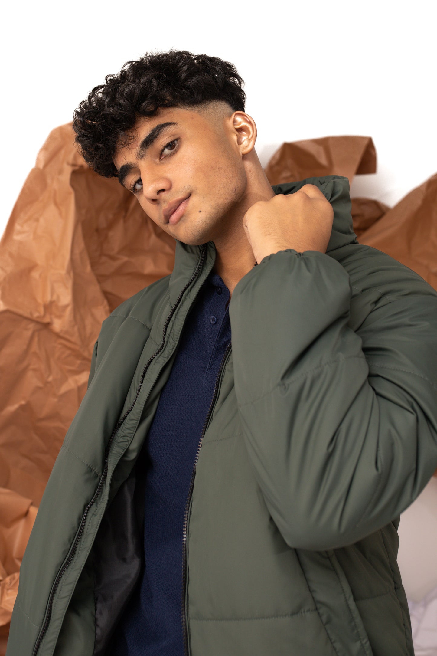 Supersoft Puffer Jacket with in Forest Green