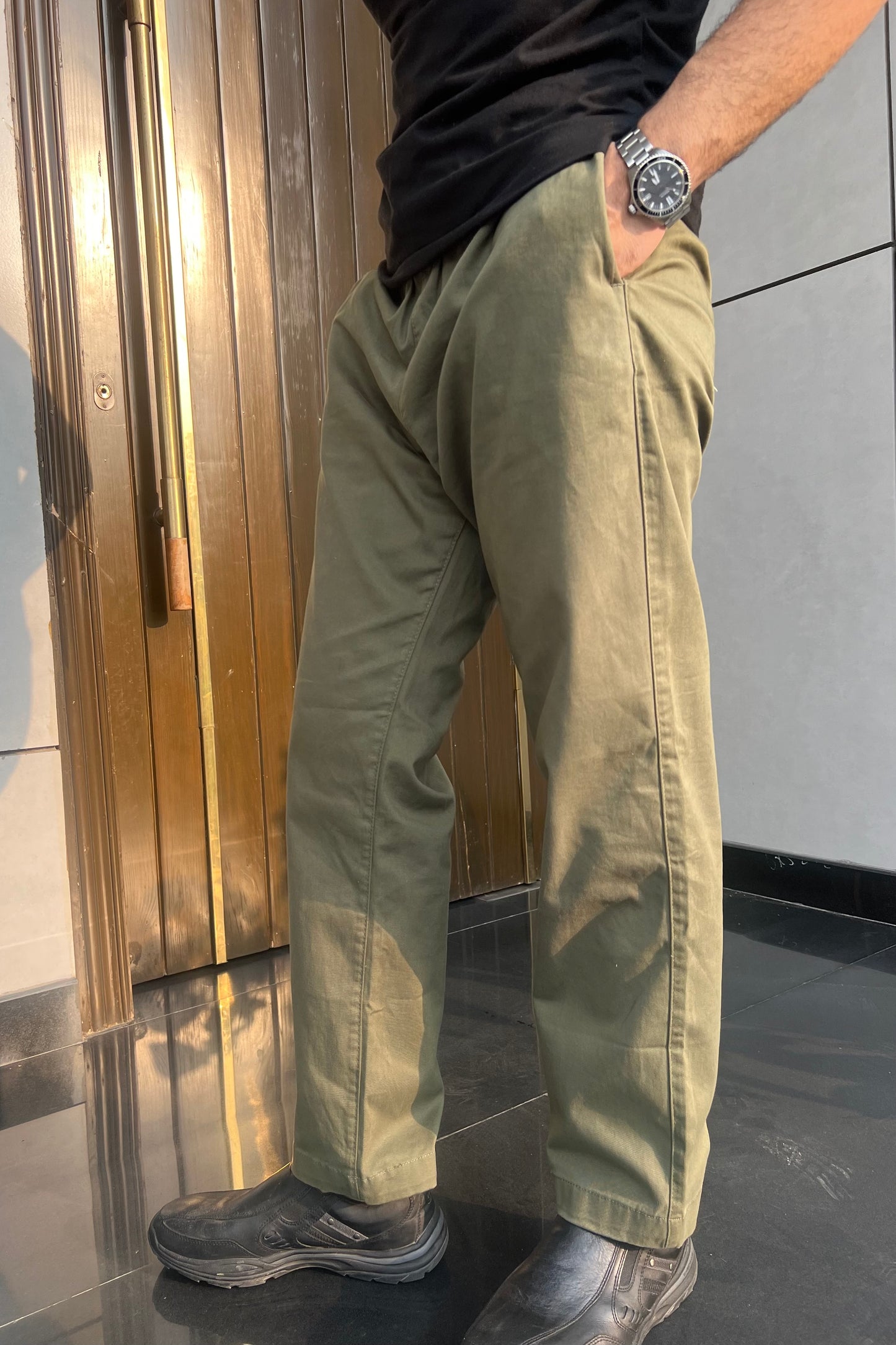 Pull On Pants in Olive