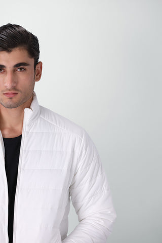 Airsoft Puffer Jacket in White