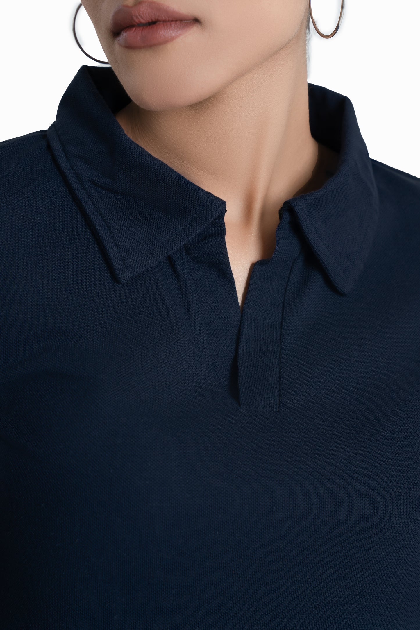 Revere Polo Top in Dark Blue – Attir