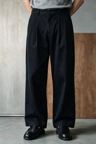 Relaxed Double Pleats Twill Pant PANT ATTIR-MEN