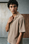 Smock Camp Collar Shirt / PINK SHIRT ATTIR-UNISEX