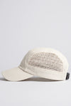 Crochet Panel Baseball Cap in Cream CAP ATTIR-UNISEX