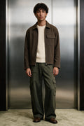 Twill Weave Wool Jacket / BROWN JACKET ATTIR-MEN