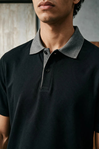 Contrast Collar Detail Polo Shirt POLO ATTIR-MEN