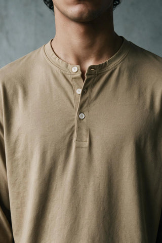 Classic Cotton Henley Shirt HENLEY ATTIR-MEN
