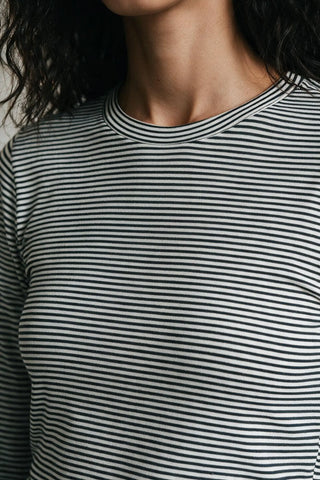 Striped Long Sleeves Top TEE ATTIR-WOMEN