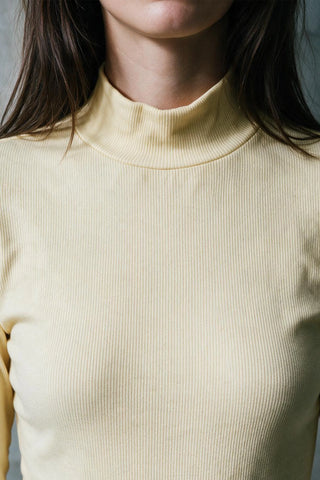 Rib-Knit Mock Neck Top MOCKNECK ATTIR-WOMEN