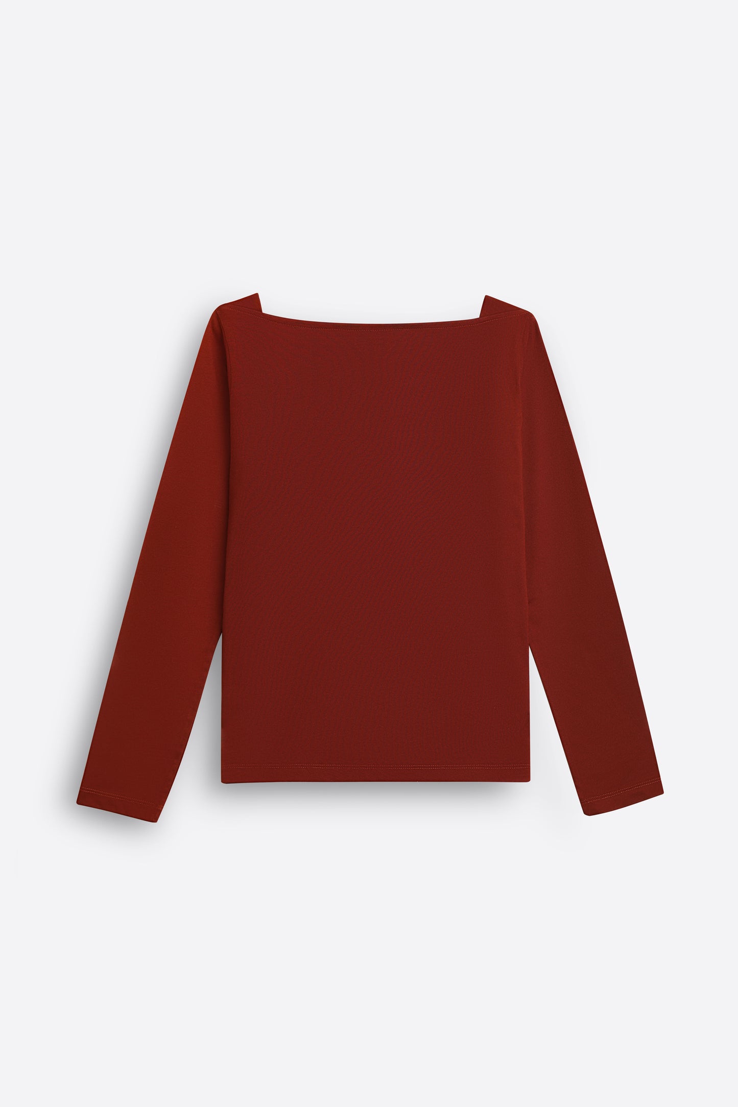 Boat Neck Top in Maroon