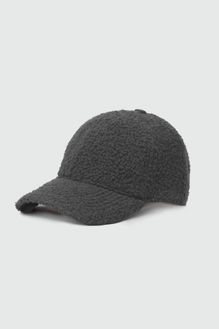 Teddy Fur Baseball Cap in Grey CAP ATTIR-UNISEX