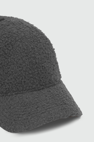 Teddy Fur Baseball Cap in Grey CAP ATTIR-UNISEX