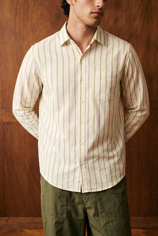 Stripe Button Down Shirt in Green