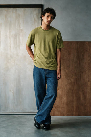 Jacquard Knit T-shirt TEE ATTIR-MEN