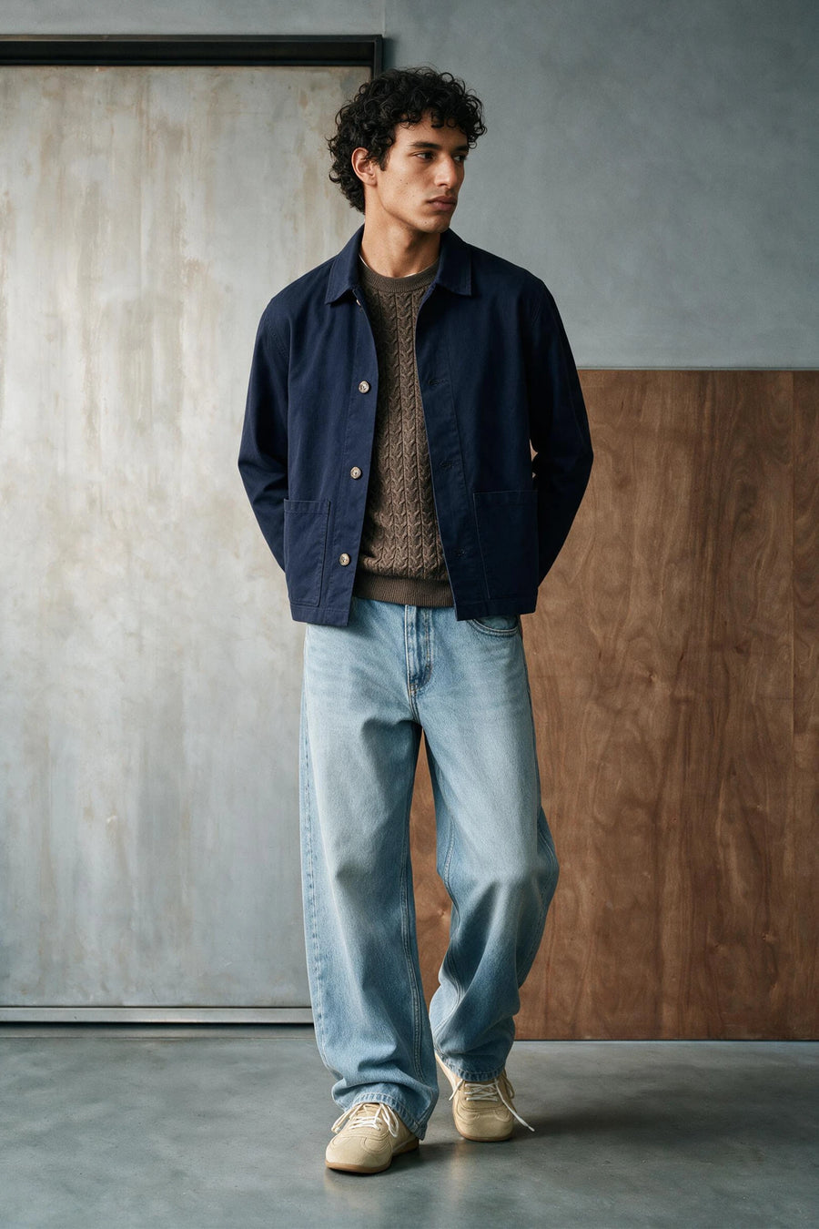 Everyday Twill Overshirt /  NAVY