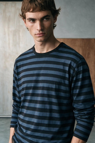 Long Sleeves Striped T-shirt TEE ATTIR-MEN