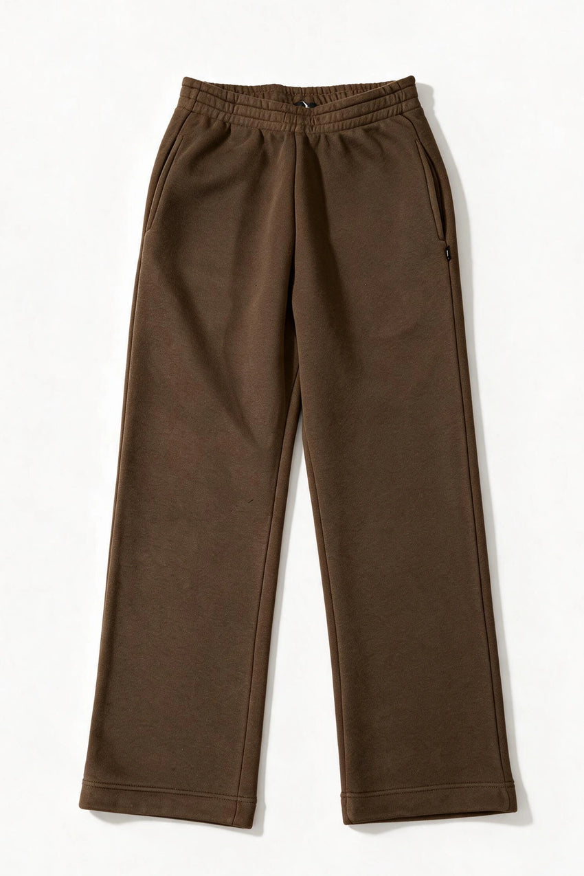 Comfy Knit Fleece Trouser / BROWN TROUSER ATTIR-WOMEN
