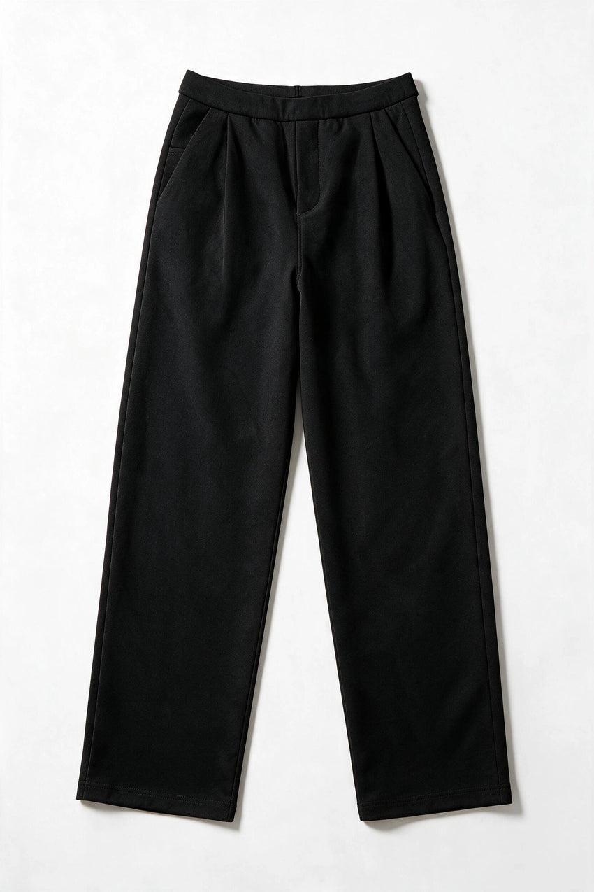 All Day Comfy Pleated Pant / BLACK TROUSER ATTIR-MEN