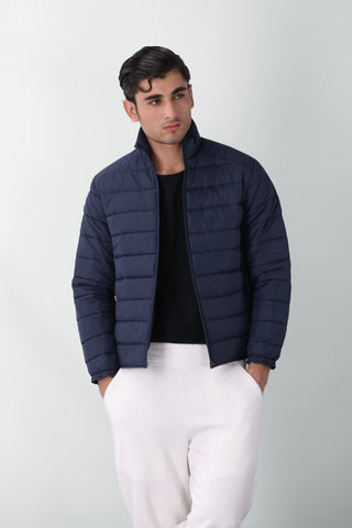 Airsoft Puffer Jacket in Navy