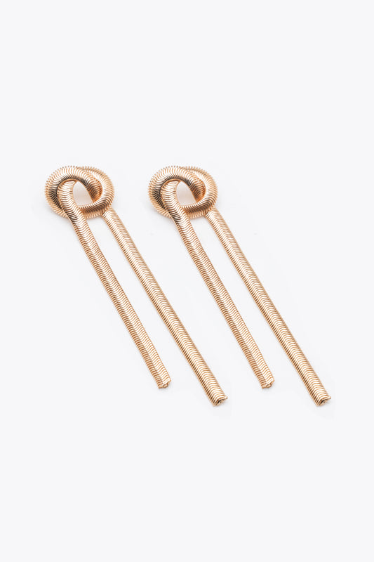 Chain Earrings with Knot