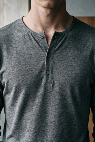 Rib-Knit Henley T-shirt HENLEY ATTIR-MEN