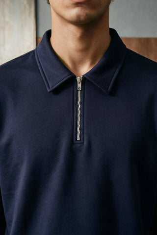 Relaxed-fit Zip-up Polo Shirt POLO ATTIR-MEN