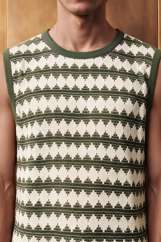 Crochet Tank Top / OLIVE TANKTOP ATTIR-MEN