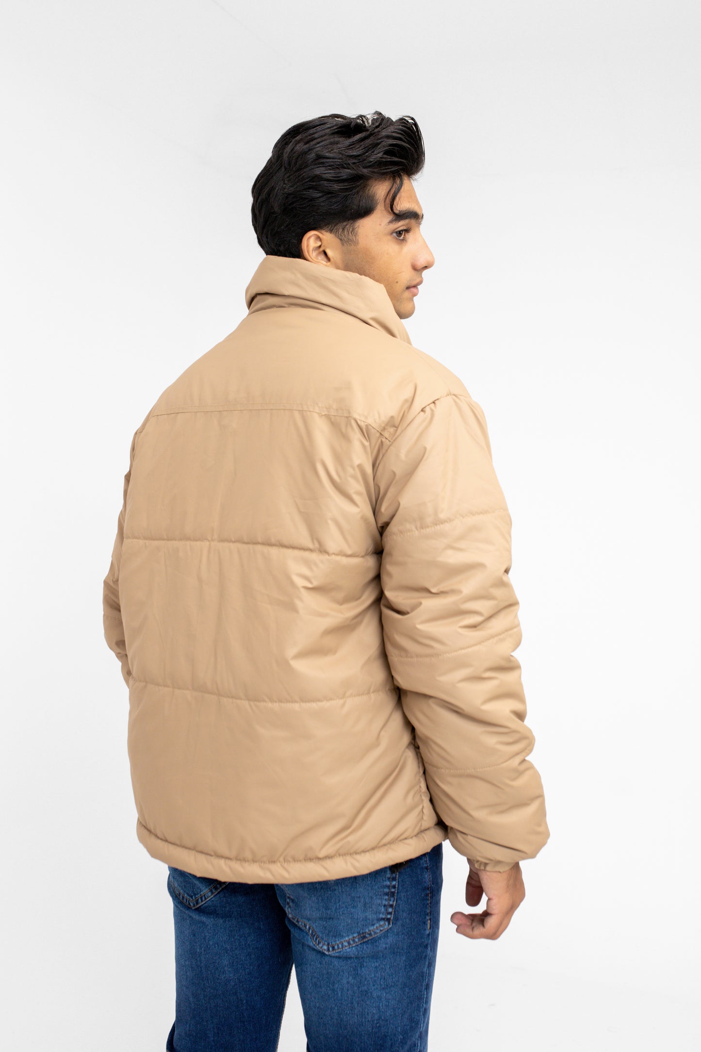 Supersoft Puffer Jacket with in Camel