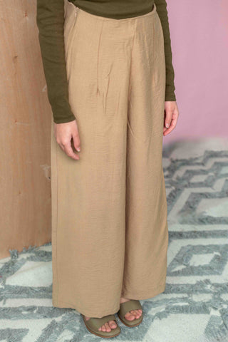 Cotton Culottes in Camel