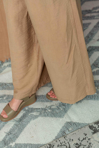 Cotton Culottes in Camel