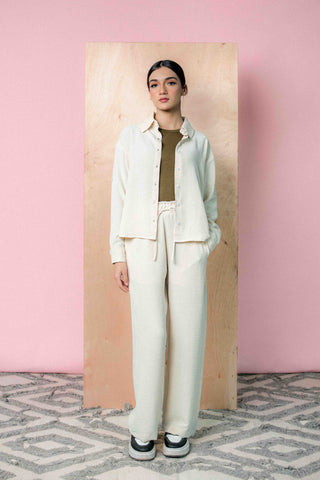 Textured Co-ord Set in Stone