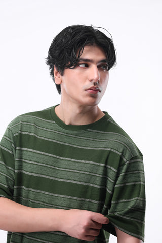 Oversized T-shirt in Jacquard Jersey