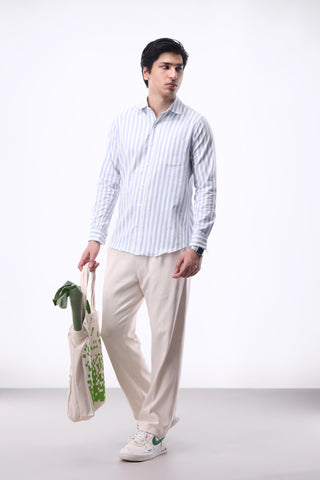 Stripe Button Down Shirt in Blue