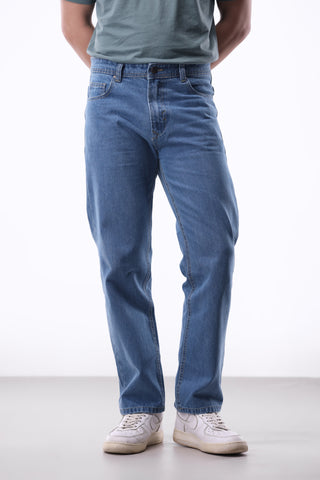 Relaxed-Fit Denim Jean in Vintage Wash